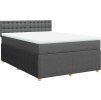Box spring postel s matrací 140x190 cm textil [3287465] (Barva Světle šedá)