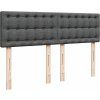 Box spring postel s matrací 140x190 cm textil [3287465] (Barva Světle šedá)