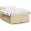 Box spring postel s matrací 140x190 cm textil [3287465] (Barva Světle šedá)