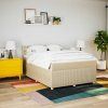 Box spring postel s matrací 140x190 cm textil [3287465] (Barva Světle šedá)