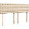Box spring postel s matrací 140x190 cm textil [3287465] (Barva Světle šedá)