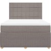 Box spring postel s matrací 140x190 cm textil [3292053] (Barva Černá)