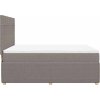 Box spring postel s matrací 140x190 cm textil [3292053] (Barva Černá)