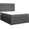 Box spring postel s matrací 140x190 cm textil [3292053] (Barva Černá)