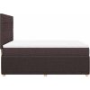 Box spring postel s matrací 140x190 cm textil [3292053] (Barva Černá)