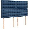 Box spring postel s matrací 140x190 cm textil [3292070] (Barva Krémová)