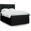 Box spring postel s matrací 140x190 cm textil [3292070] (Barva Krémová)