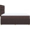 Box spring postel s matrací 140x190 cm textil [3292070] (Barva Krémová)