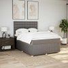 Box spring postel s matrací 140x190 cm textil [3292070] (Barva Krémová)