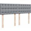 Box spring postel s matrací 140x190 cm textil [3289766] (Barva Tmavě šedá)