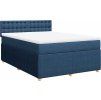 Box spring postel s matrací 140x190 cm textil [3289766] (Barva Tmavě šedá)