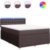 Box spring postel s matrací 140x190 cm textil [3289766] (Barva Tmavě šedá)