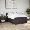 Box spring postel s matrací 140x190 cm textil [3289766] (Barva Tmavě šedá)