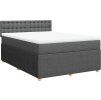 Box spring postel s matrací 140x190 cm textil [3289766] (Barva Tmavě šedá)