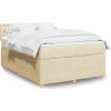Box spring postel s matrací 140x190 cm textil [3289766] (Barva Tmavě šedá)