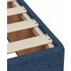 Box spring postel s matrací 140x190 cm textil [3291295] (Barva Modrá)