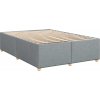 Box spring postel s matrací 140x190 cm textil [3291295] (Barva Modrá)