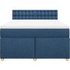 Box spring postel s matrací 140x190 cm textil [3288990] (Barva Tmavě šedá)
