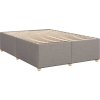 Box spring postel s matrací 140x190 cm textil [3288990] (Barva Tmavě šedá)