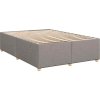 Box spring postel s matrací 140x190 cm textil [3286676] (Barva Tmavě šedá)