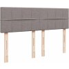 Box spring postel s matrací 140x190 cm textil [3286676] (Barva Tmavě šedá)