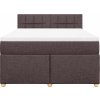 Box spring postel s matrací 140x190 cm textil [3286676] (Barva Tmavě šedá)