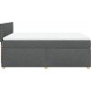 Box spring postel s matrací 140x190 cm textil [3286676] (Barva Tmavě šedá)