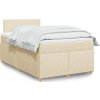 Box spring postel s matrací 120x190 cm textil [3288916] (Barva Taupe)