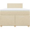 Box spring postel s matrací 120x190 cm textil [3288916] (Barva Taupe)
