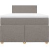 Box spring postel s matrací 120x190 cm textil [3288916] (Barva Taupe)