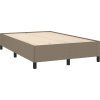 Box spring postel s matrací a LED 120x190 cm textil [3270212] (Barva Tmavě šedá)