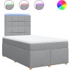 Box spring postel s matrací 120x190 cm textil [3293520] (Barva Tmavě šedá)