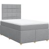 Box spring postel s matrací 120x190 cm textil [3293520] (Barva Tmavě šedá)