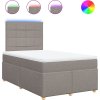 Box spring postel s matrací 120x190 cm textil [3293520] (Barva Tmavě šedá)