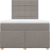 Box spring postel s matrací 120x190 cm textil [3293520] (Barva Tmavě šedá)