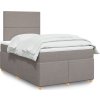 Box spring postel s matrací 120x190 cm textil [3291216] (Barva Taupe)