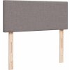 Box spring postel s matrací 120x190 cm textil [3289691] (Barva Tmavě hnědá)