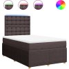 Box spring postel s matrací 120x190 cm textil [3294312] (Barva Tmavě hnědá)