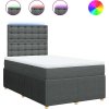Box spring postel s matrací 120x190 cm textil [3294312] (Barva Tmavě hnědá)