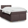 Box spring postel s matrací 120x190 cm textil [3288934] (Barva Tmavě šedá)