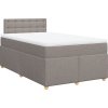 Box spring postel s matrací 120x190 cm textil [3288934] (Barva Tmavě šedá)