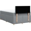 Box spring postel s matrací 120x190 cm textil [3288934] (Barva Tmavě šedá)