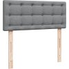 Box spring postel s matrací 120x190 cm textil [3288934] (Barva Tmavě šedá)