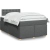Box spring postel s matrací 120x190 cm textil [3288934] (Barva Tmavě šedá)