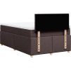 Box spring postel s matrací 120x190 cm textil [3288920] (Barva Tmavě šedá)