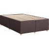Box spring postel s matrací 120x190 cm textil [3288920] (Barva Tmavě šedá)