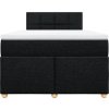 Box spring postel s matrací 120x190 cm textil [3288920] (Barva Tmavě šedá)