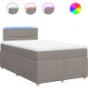Box spring postel s matrací 120x190 cm textil [3288920] (Barva Tmavě šedá)