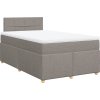 Box spring postel s matrací 120x190 cm textil [3288920] (Barva Tmavě šedá)