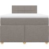 Box spring postel s matrací 120x190 cm textil [3288920] (Barva Tmavě šedá)